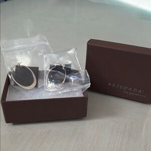 Silpada silver Oval Earrings